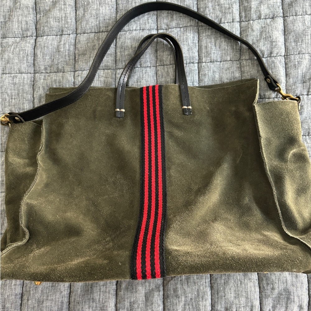 Clare V large suede tote